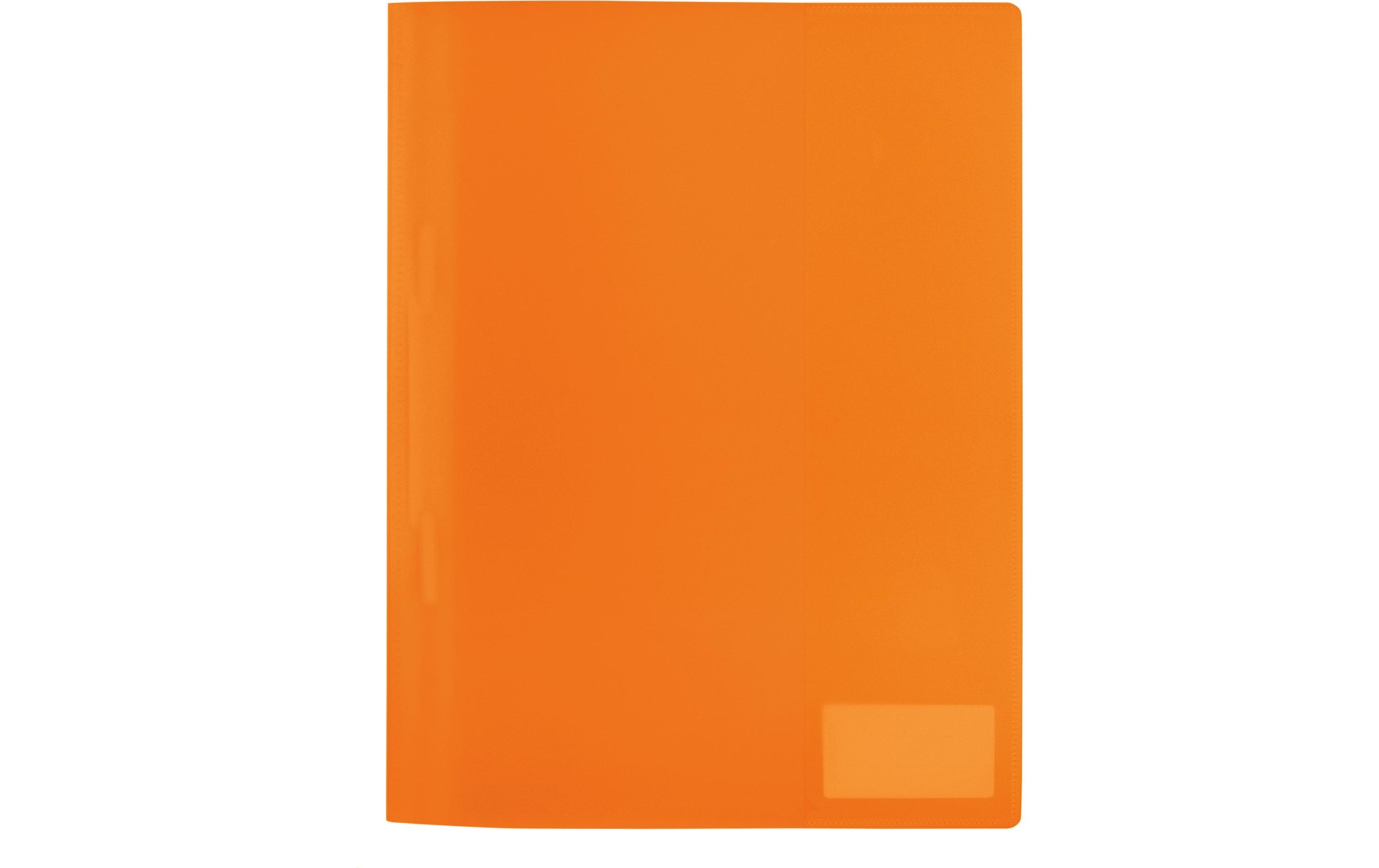 Herma Schnellheft A4 Transluzent orange Polypropylen, Namensfeld, Einstecktasche
