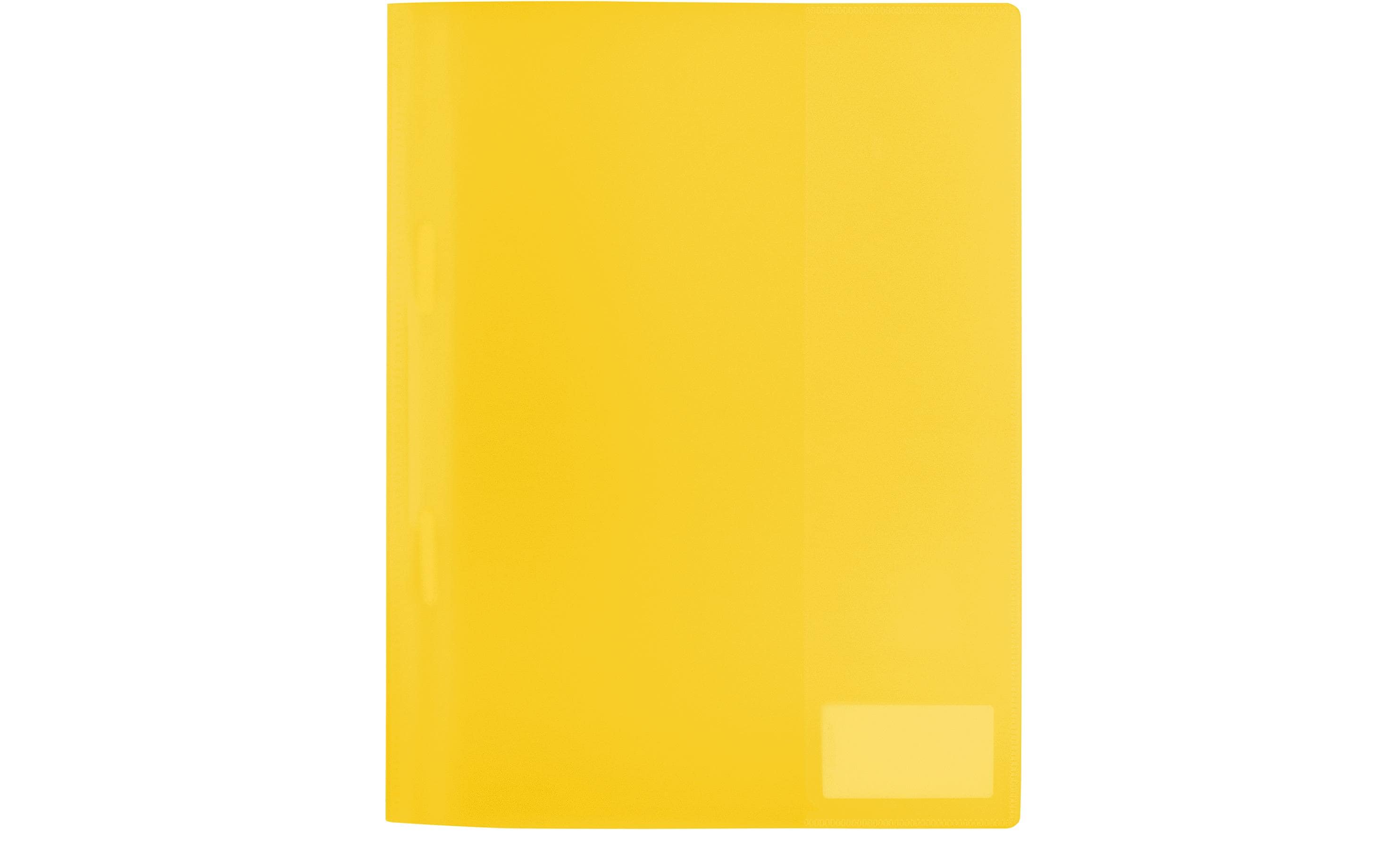 Herma Schnellheft A4 Transluzent gelb Polypropylen, Namensfeld, Einstecktasche