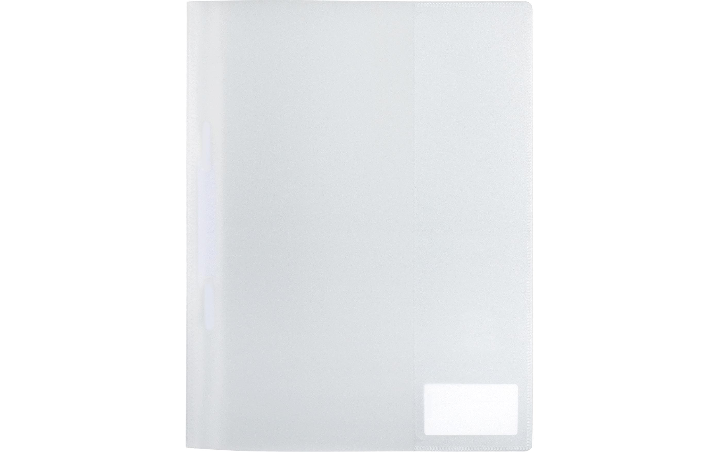 Herma Schnellheft A4 Transluzent weiss Polypropylen, Namensfeld, Einstecktasche