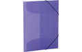 Herma Sammelmappe A4 Transluzent violett Polypropylen, Gummispanner, 3 Innenklappen