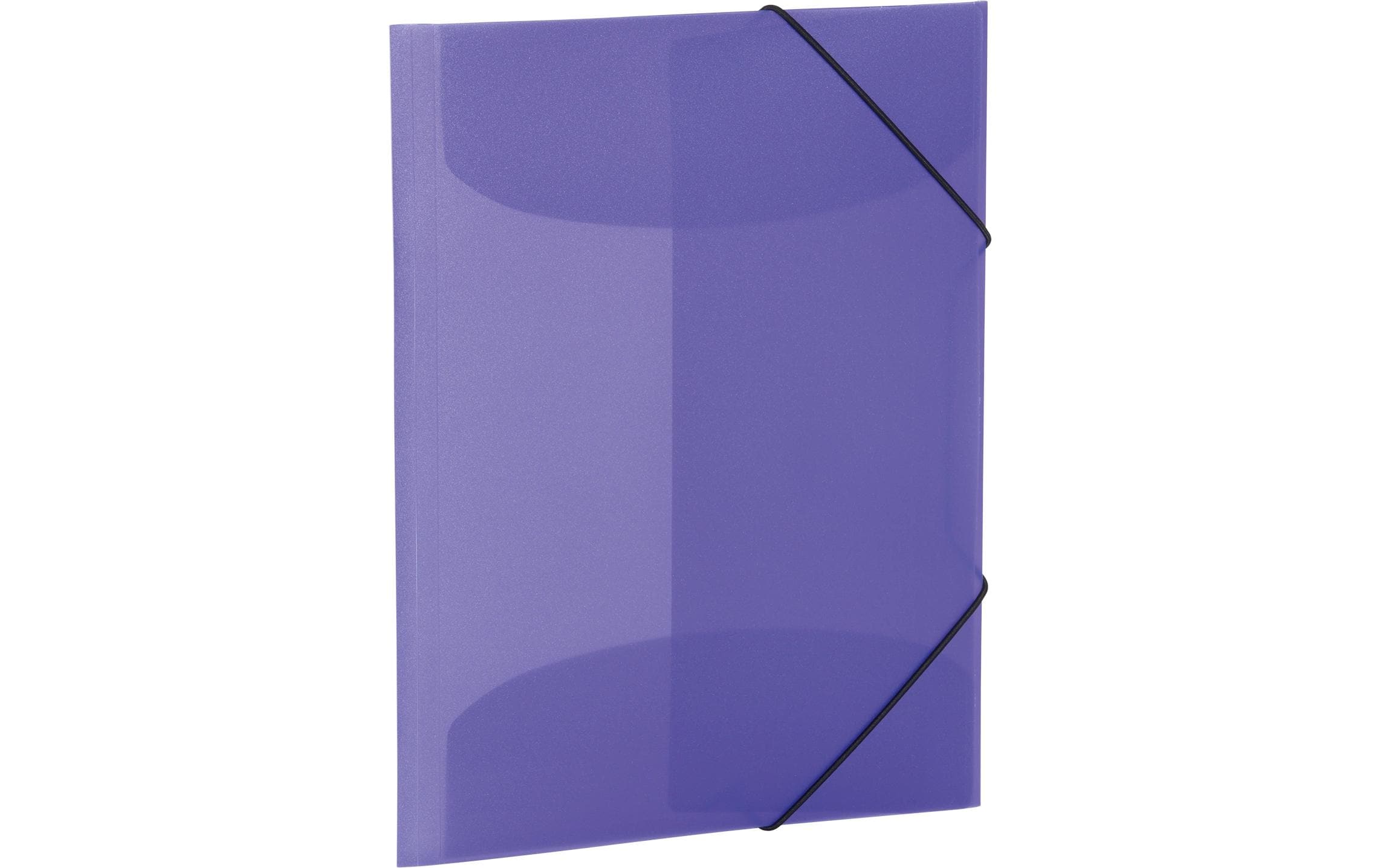 Herma Sammelmappe A4 Transluzent violett Polypropylen, Gummispanner, 3 Innenklappen
