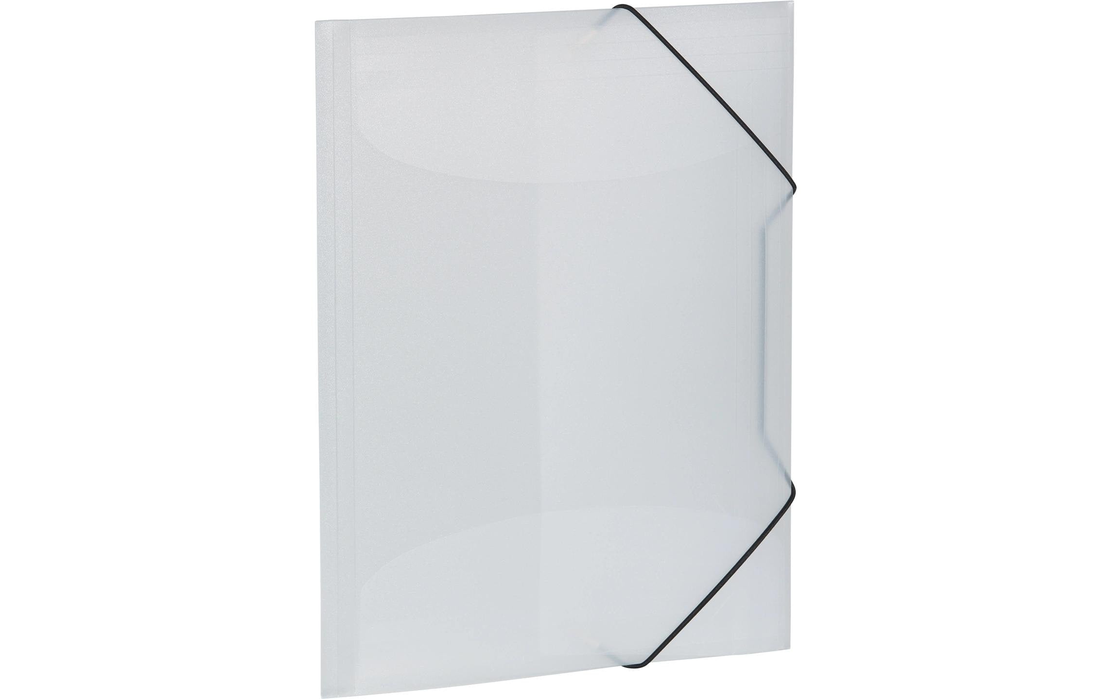 Herma Sammelmappe A4 Transluzent weiss Polypropylen, Gummispanner, 3 Innenklappen