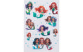 Herma Sticker Mermaid 1 Blatt, 14 Sticker, Folie beglimmert