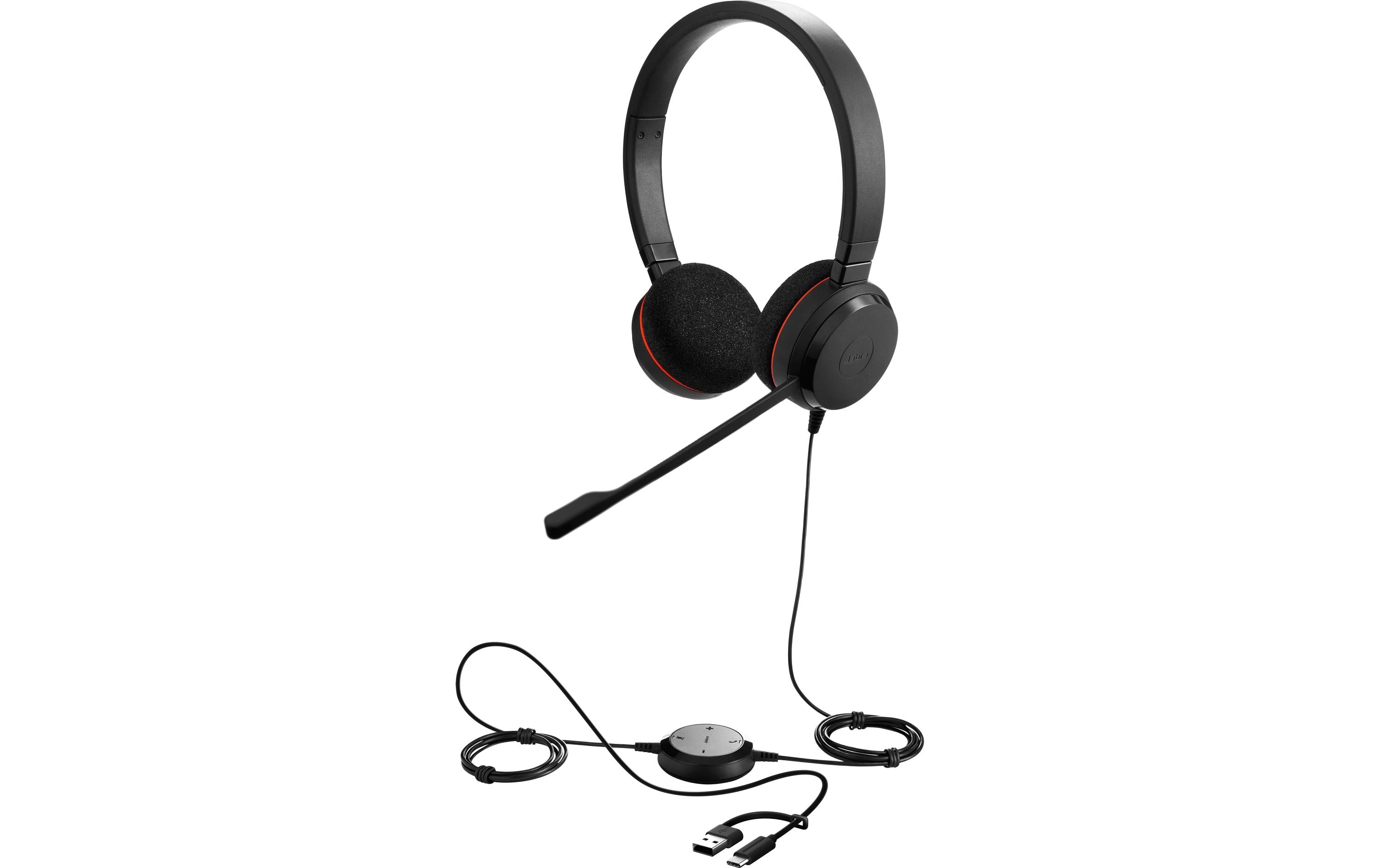 Jabra Evolve 20 Stereo MS USB C/A USB C/A, Stereo MS