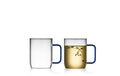 Lyngby Tasse Torino 40 cl 2 Stk. Blue Farbe blau, Glas