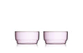 Lyngby Glaschale Torino 12 cm 2 Stk. Pink Farbe Pink, Glas