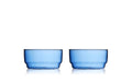 Lyngby Glaschale Torino 12 cm 2 Stk. Blue Farbe blau, Glas