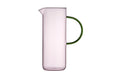 Lyngby Glaskaraffe Torino 1.1 liter Farbe Pink/Green, Glas