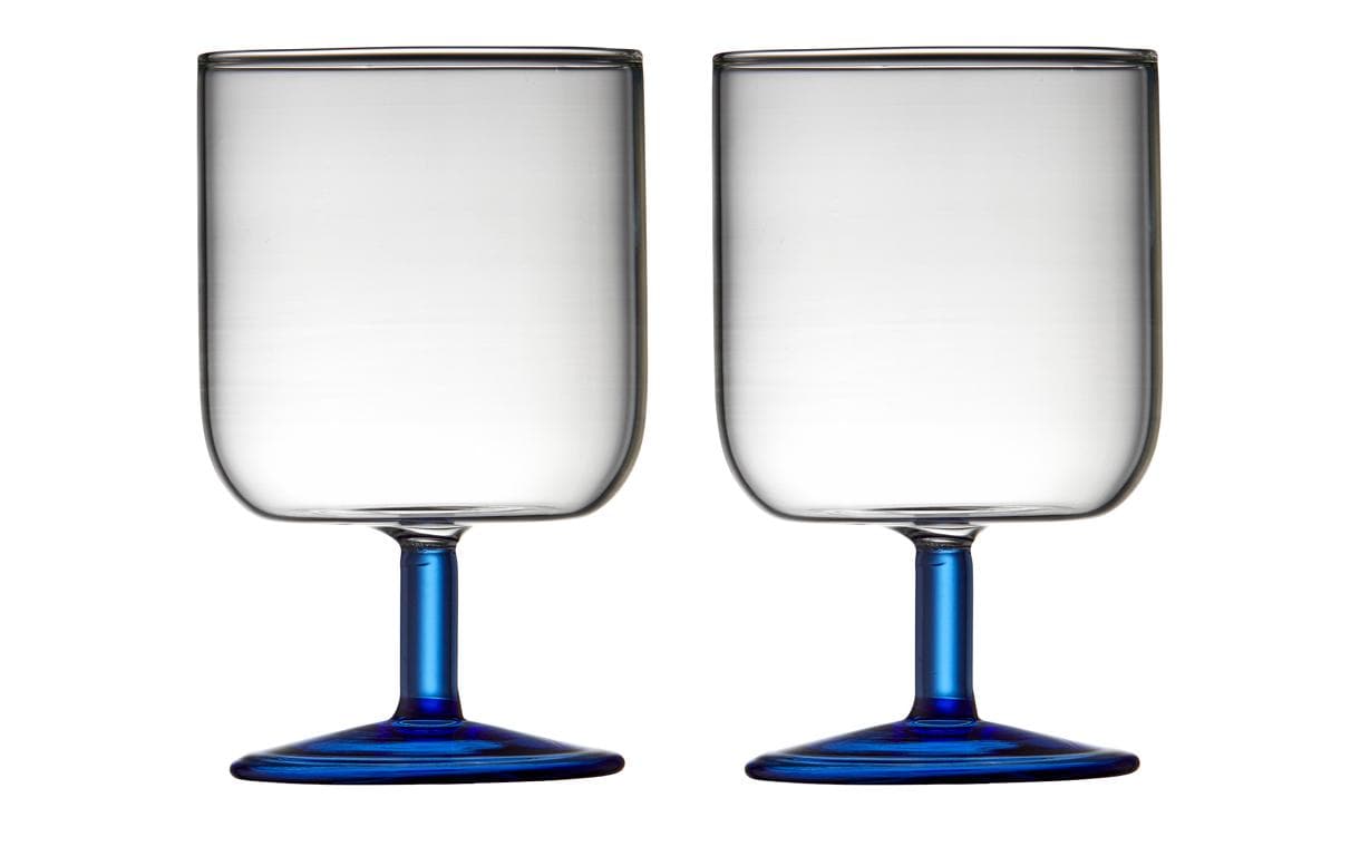 Lyngby Weinglas Torino 30 cl 2 Stk. Farbe blau, Glas