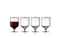 Lyngby Weinglas Palermo Gold 30 cl 4 Stk. Farbe Transparent, Glas with gold rim