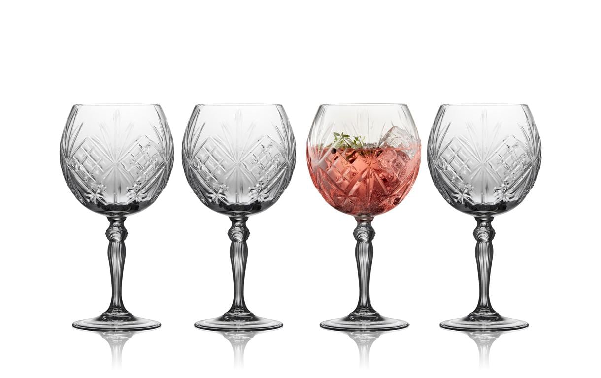 Lyngby Gin & tonic Glas Melodia 65 cl 4 Stk., Farbe Transparent, Crystal Glas
