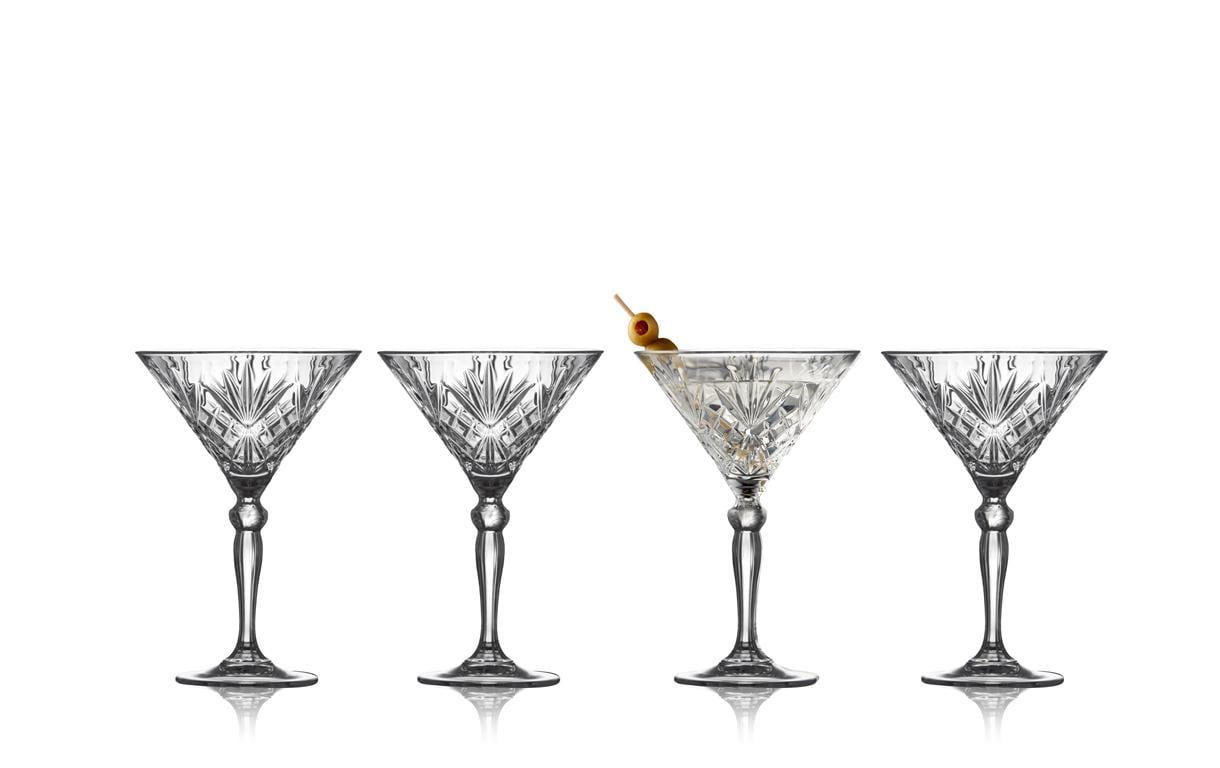 Lyngby Cocktail Glas Melodia 21 cl 4 Stk. Farbe Transparent, Crystal Glas