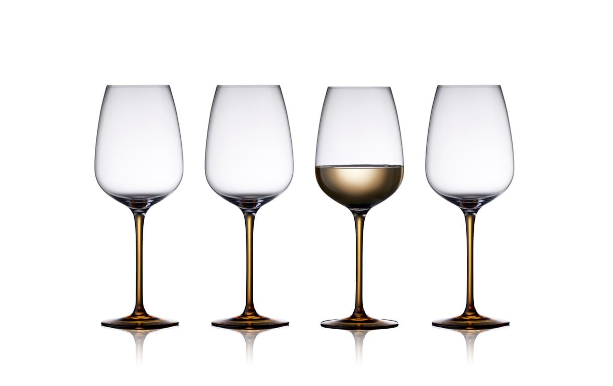 Lyngby Weinglas Vienna 53 cl 4 Stk. Amber Farbe Brown, Glas