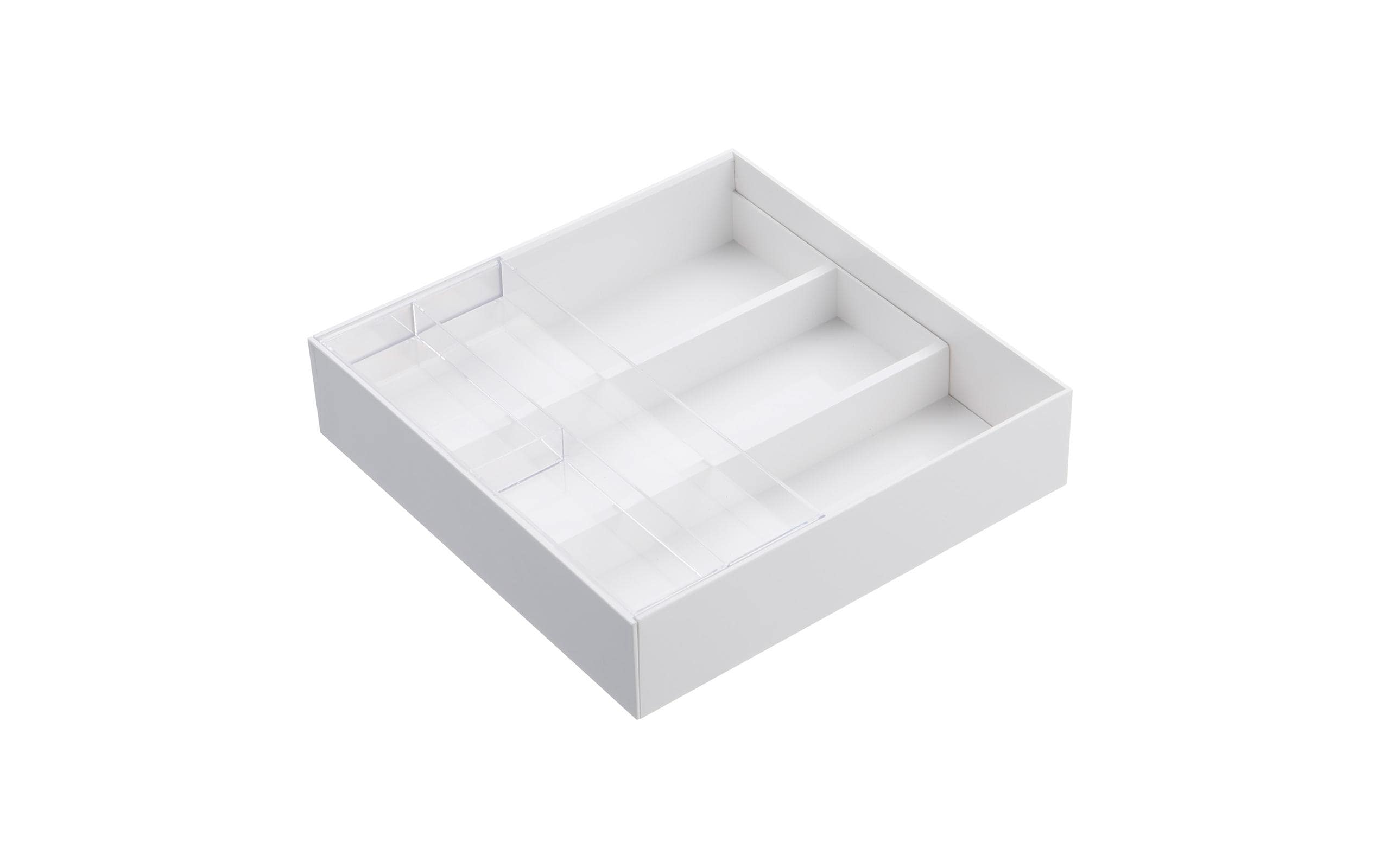 Yamazaki Besteckkasten TOWER ausziehbar ABS, Weiss