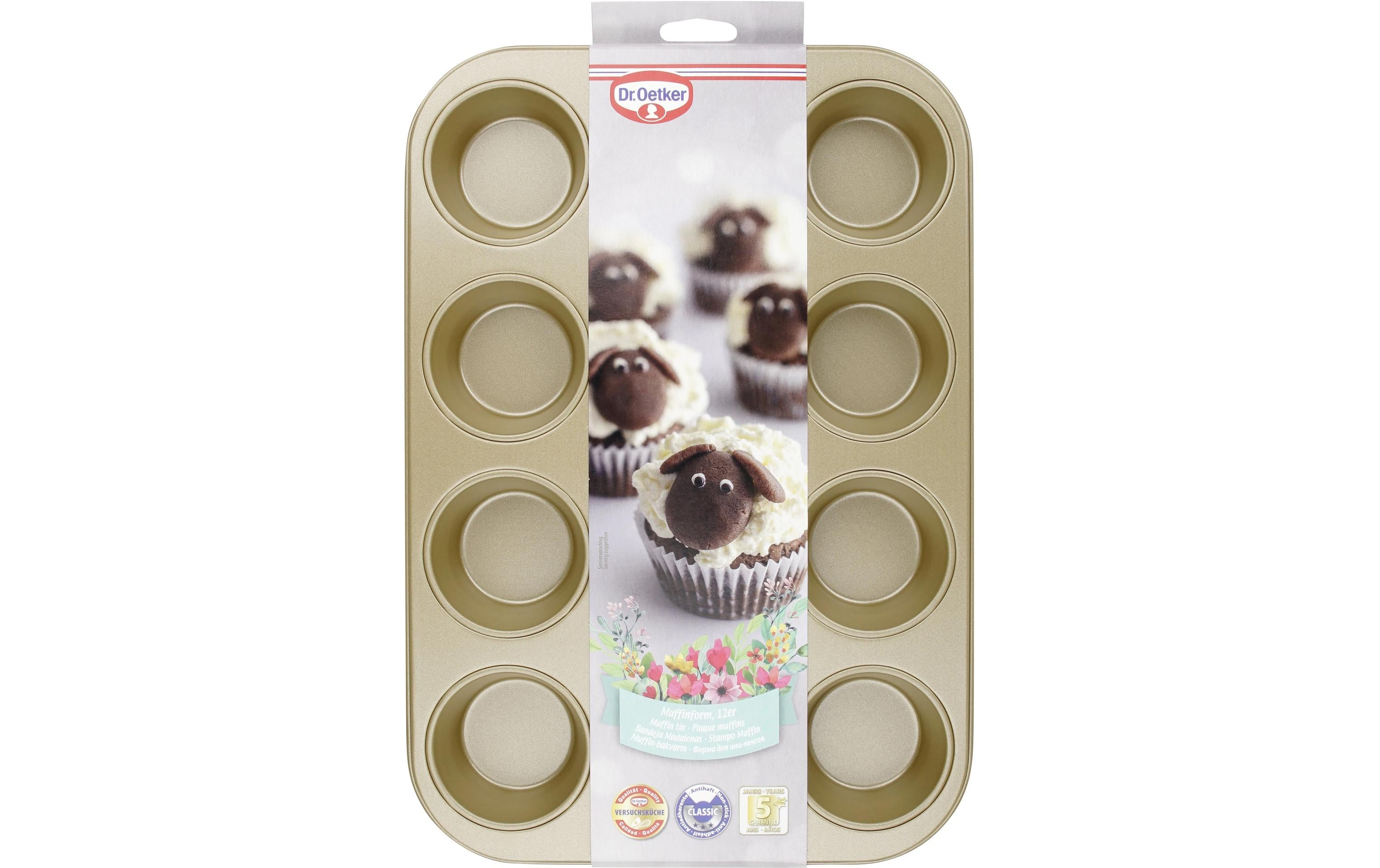 Dr. Oetker Muffinform 12er Gold 26,5x38,5x2cm