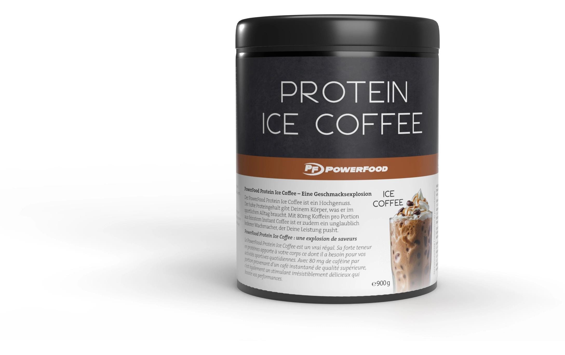 PowerFood Protein Ice Coffee Dose 900g, Ice Coffee