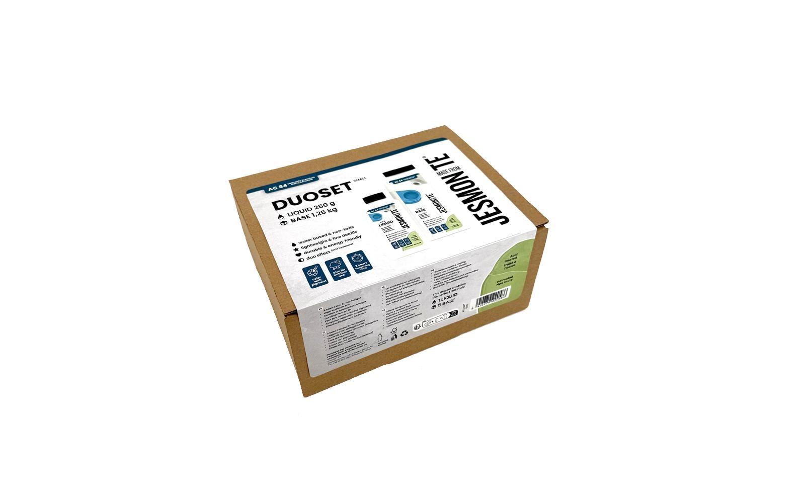 Jesmonite Starterset Basisflüssigkeit AC84 250 ml + 1250g Pulverbasis