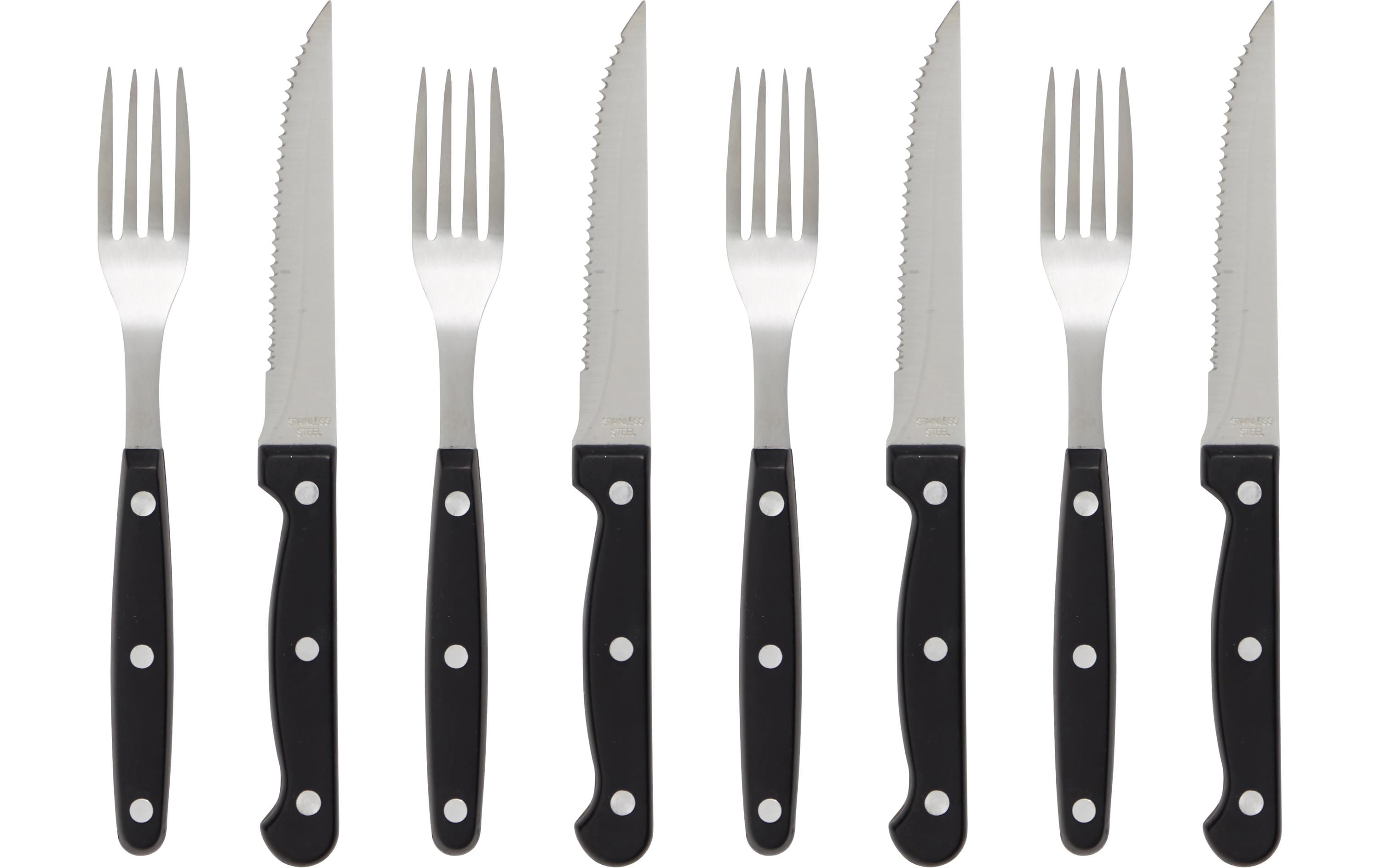 Schou Steakbesteck Set 4x je 2 Messer und 2 Gabel