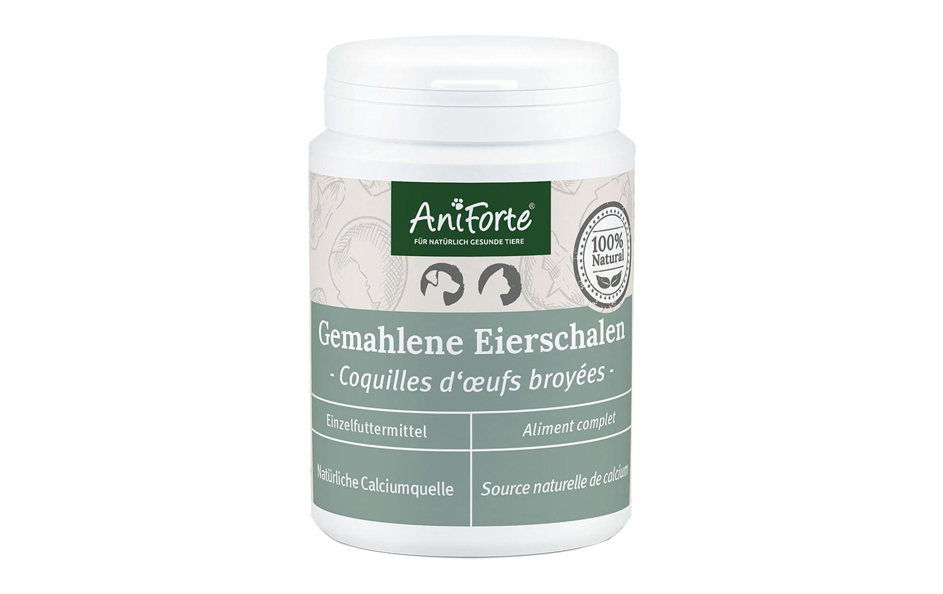 AniForte Eierschalen Pulver 250g für Hunde und Katzen