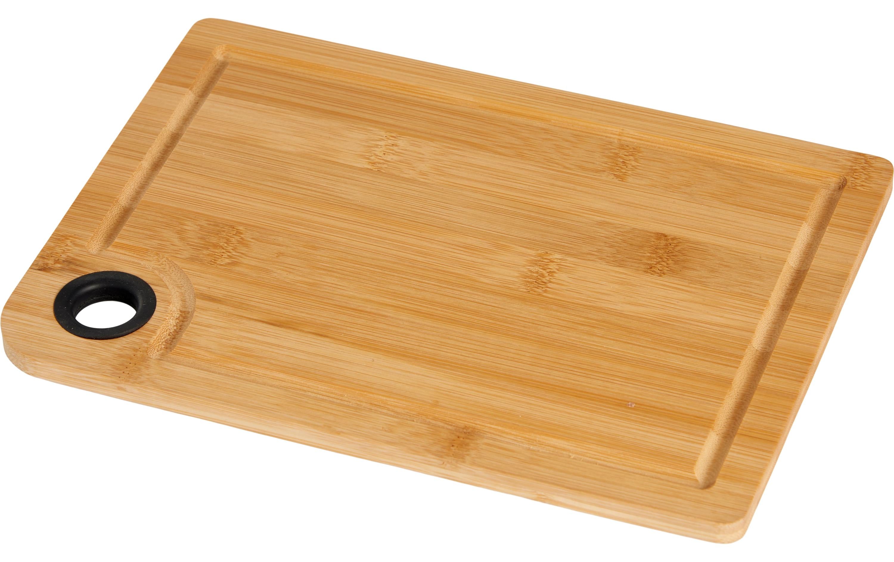 Schou Schneidebrett mit Silikonring, Bambus 28x20cm