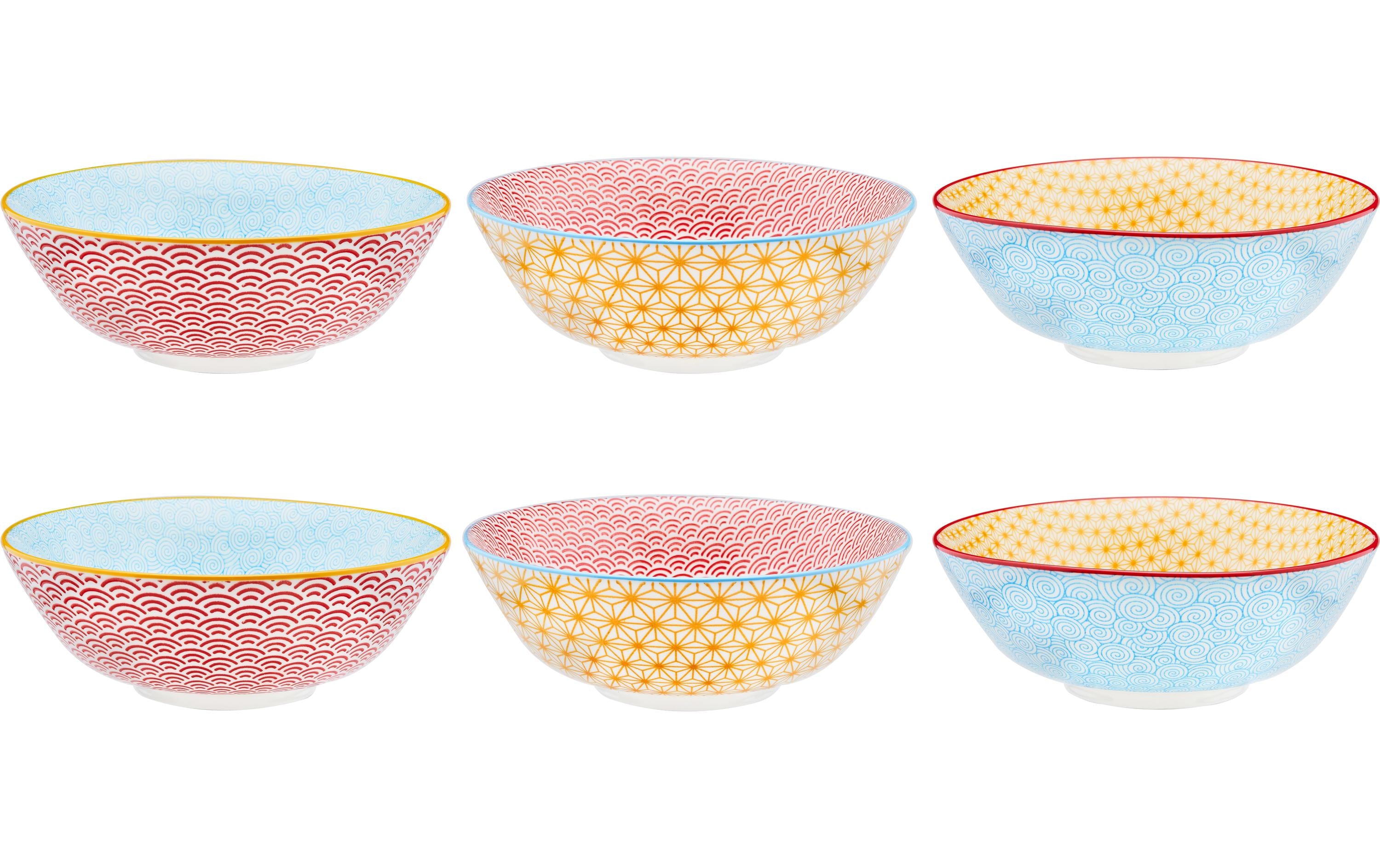 Björn Suppenteller PATTERN, Color 6 Stück, Durchmesser 21 cm