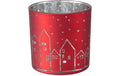Boltze Windlicht Little Town Glas, 15x15cm
