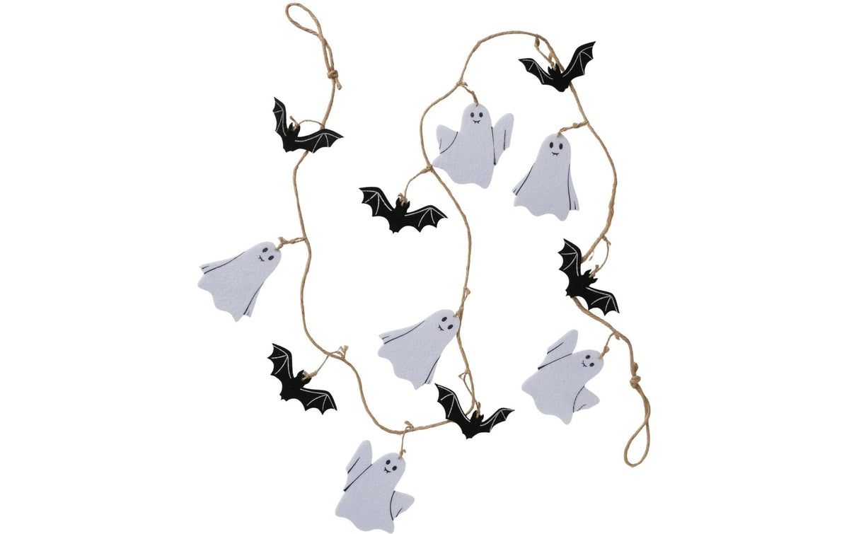 Boltze Girlande Ghostie Polyester, 160x10.5cm