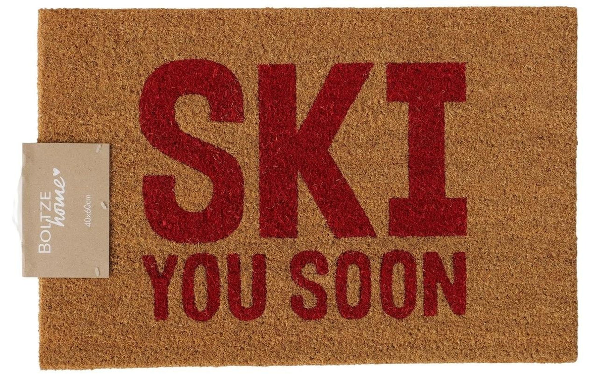 Boltze Fussmatte Skiing PVC/Kokos, 60x40cm