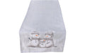 Boltze Tischläufer Frosty Textil, 140x40cm
