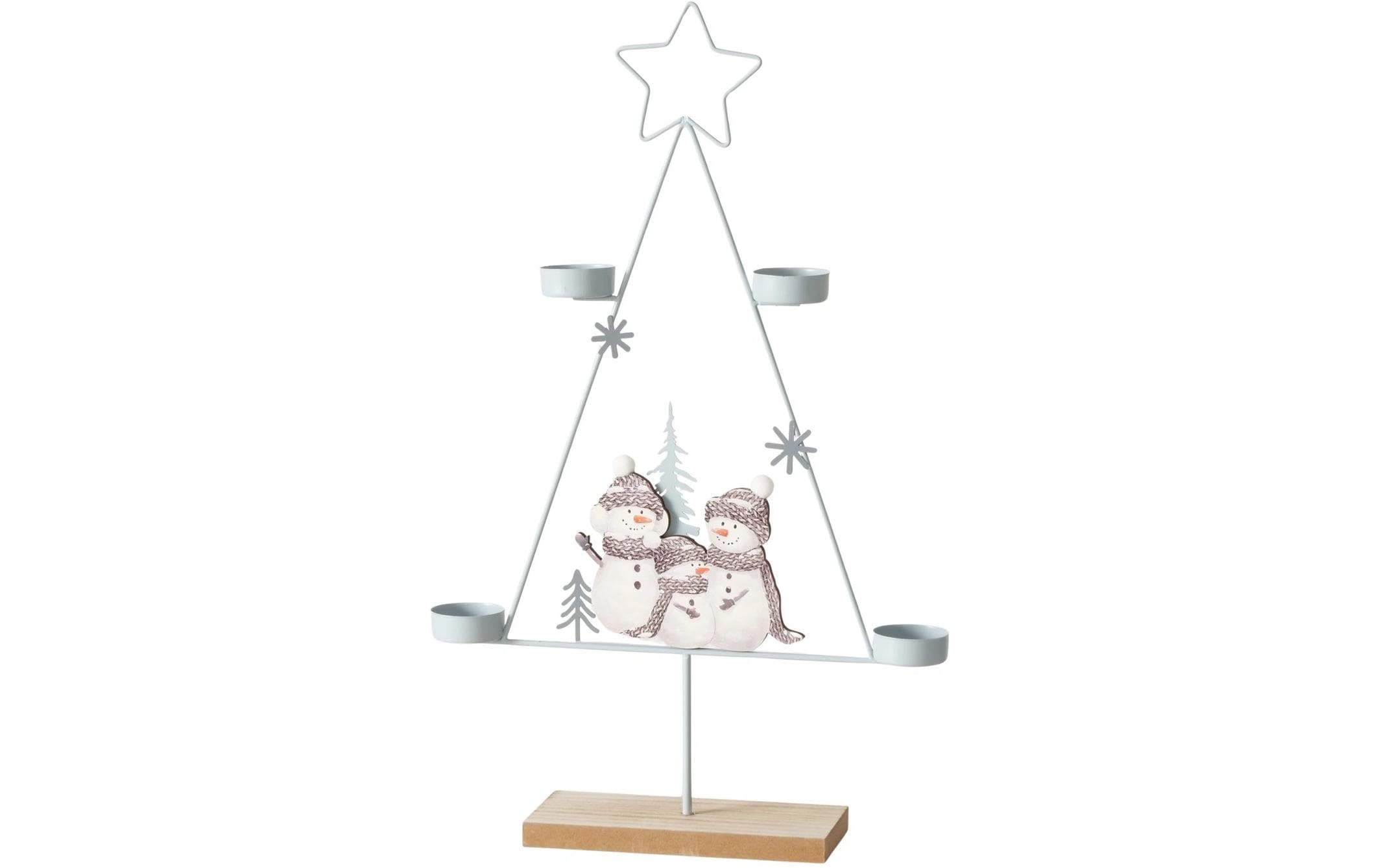 Boltze Teelichthalter Frosty MDF, 31x8x49.5cm