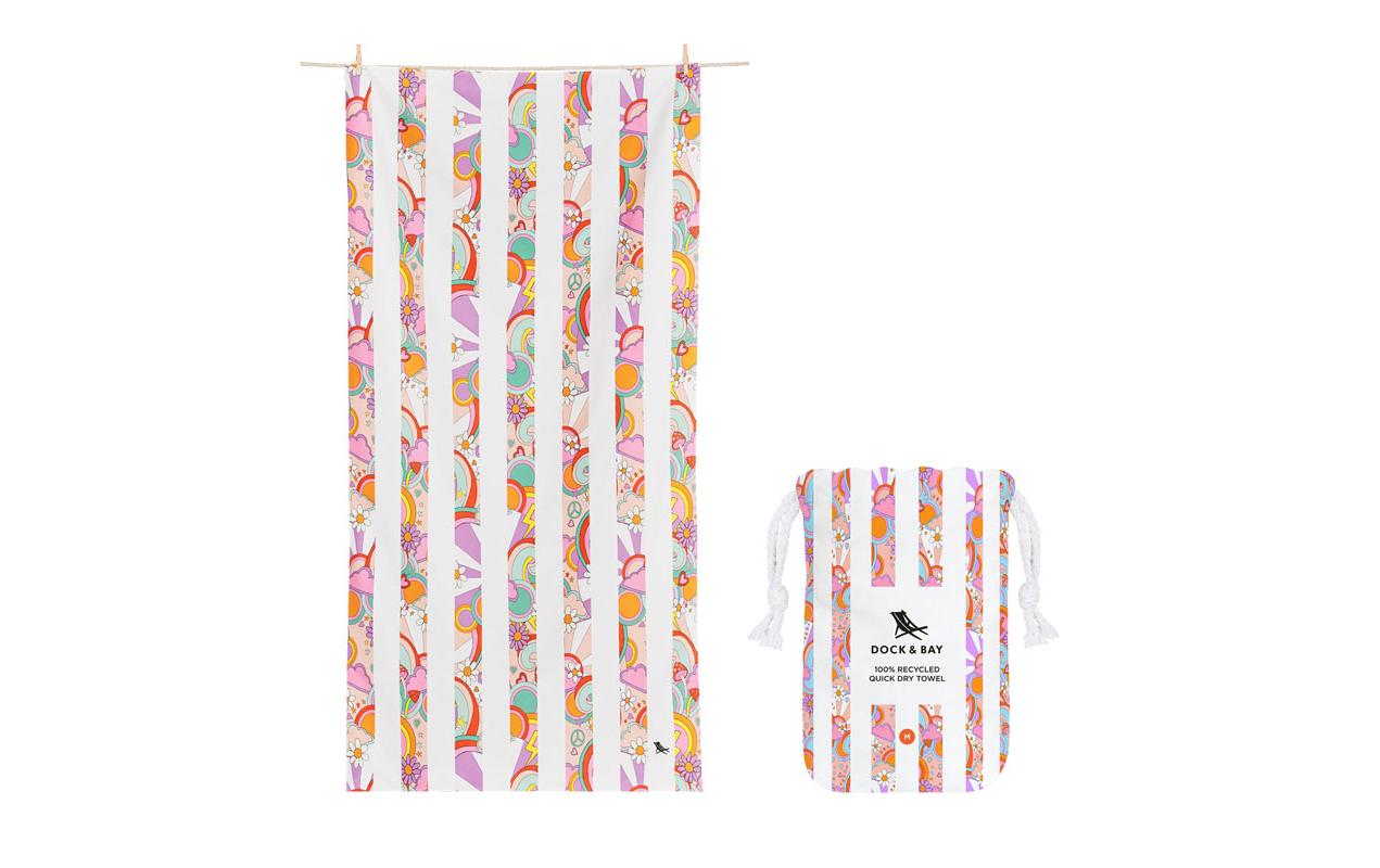 Dock& Bay Strandt. Kids M Pink Power Polyester/Polyamid, 70x130 cm