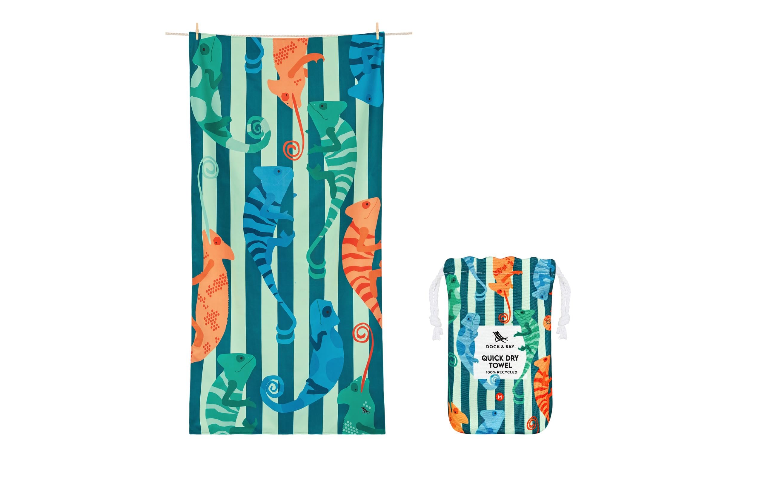 Dock& Bay Strandt. Kids M Karma Chameleon Polyester/Polyamid, 70x130 cm
