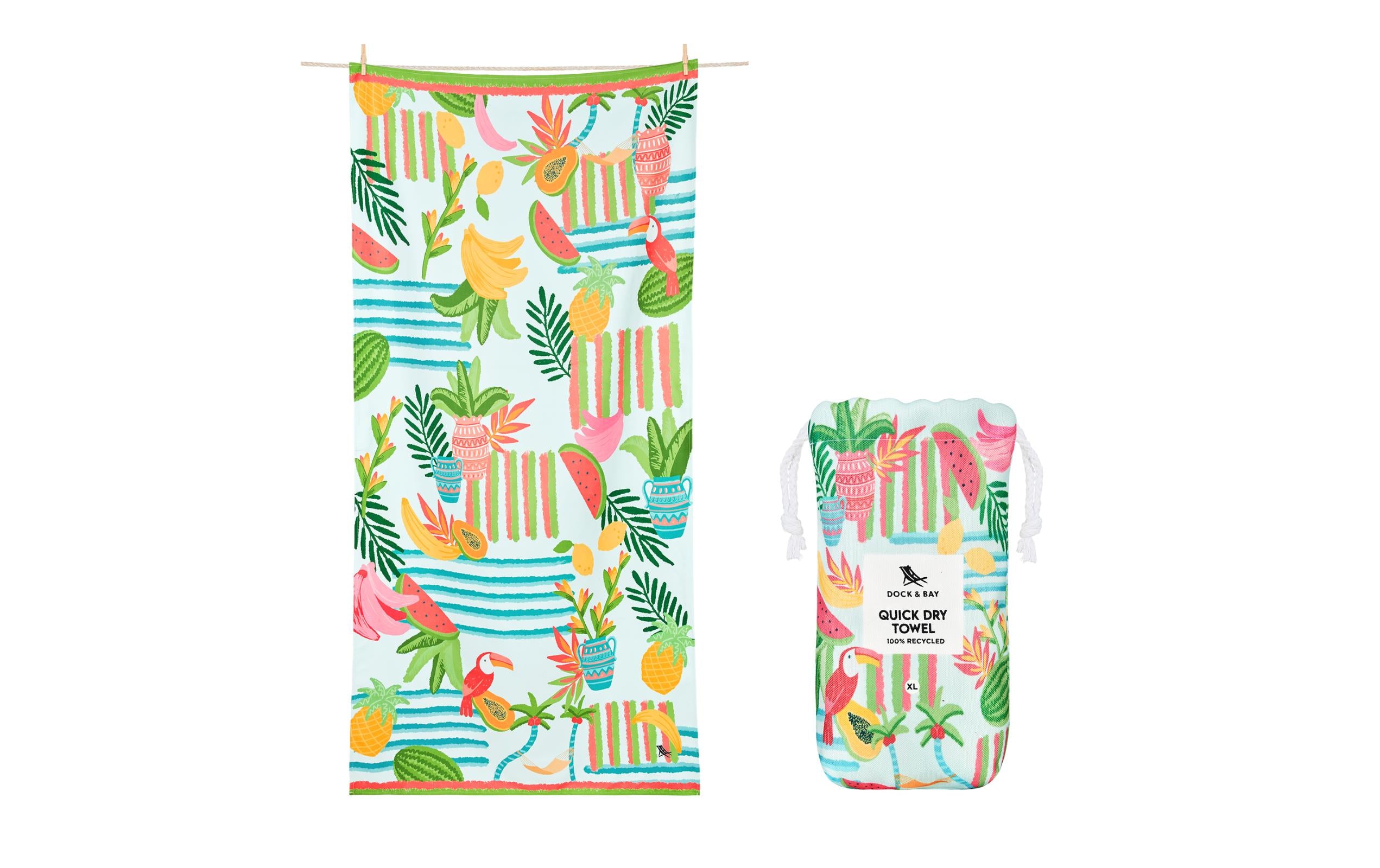 Dock& Bay Strandt. DES XL Tropicana Treat Polyester/Polyamid, 90x200cm