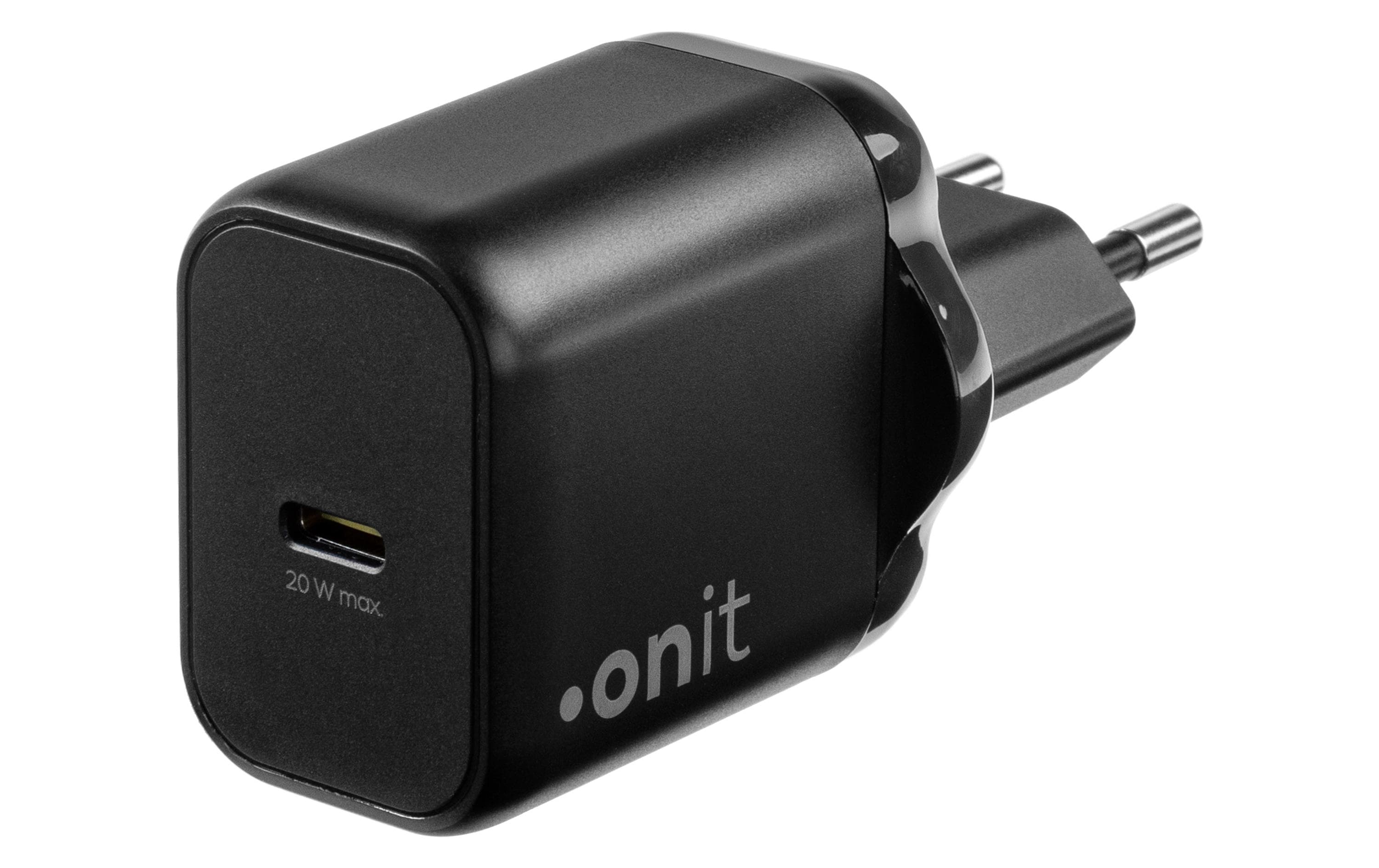 onit GaN-Wandladegerät USB C 20W schwarz
