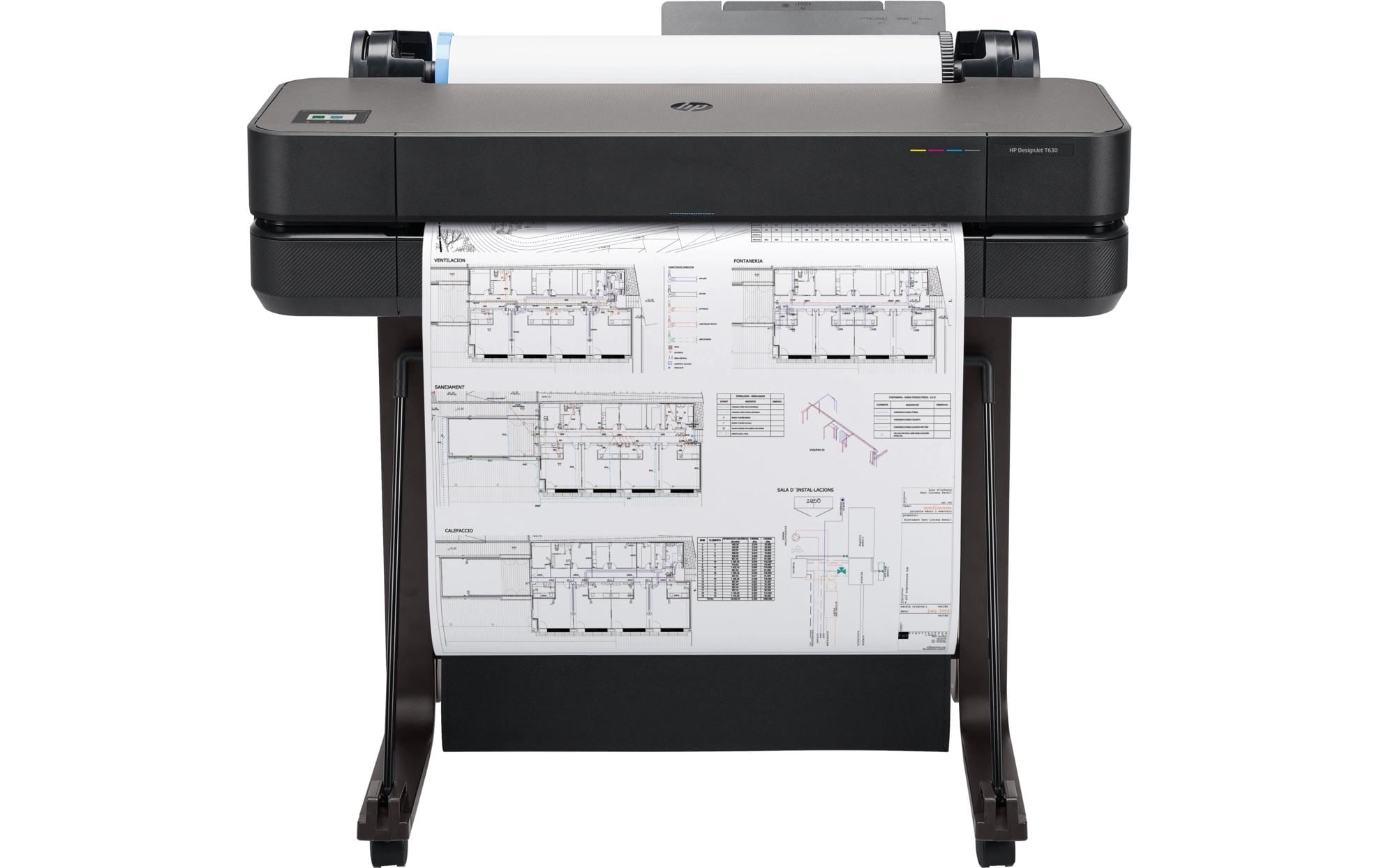 HP DesignJet T630 - 24", Rollen bis 610mm A1, USB 2.0, LAN, WLAN