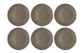 Villa Collection Speiseteller Shoku 6 Stk 27 cm Warm Brown Steinzeug