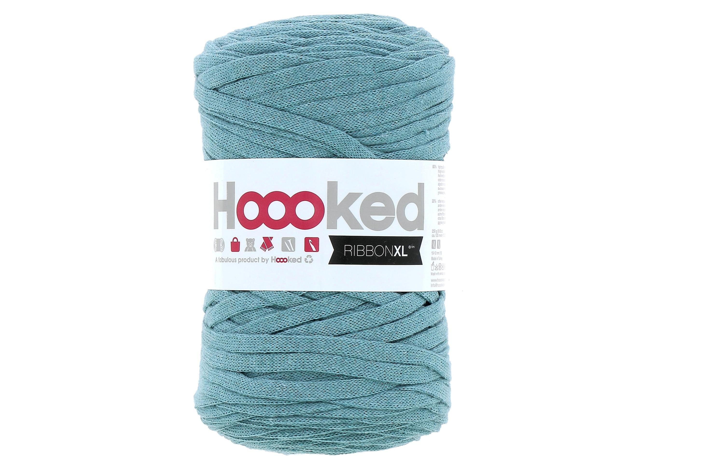 Hoooked RibbonXL, Emerald Splash Knäuel 250 g, 120 m