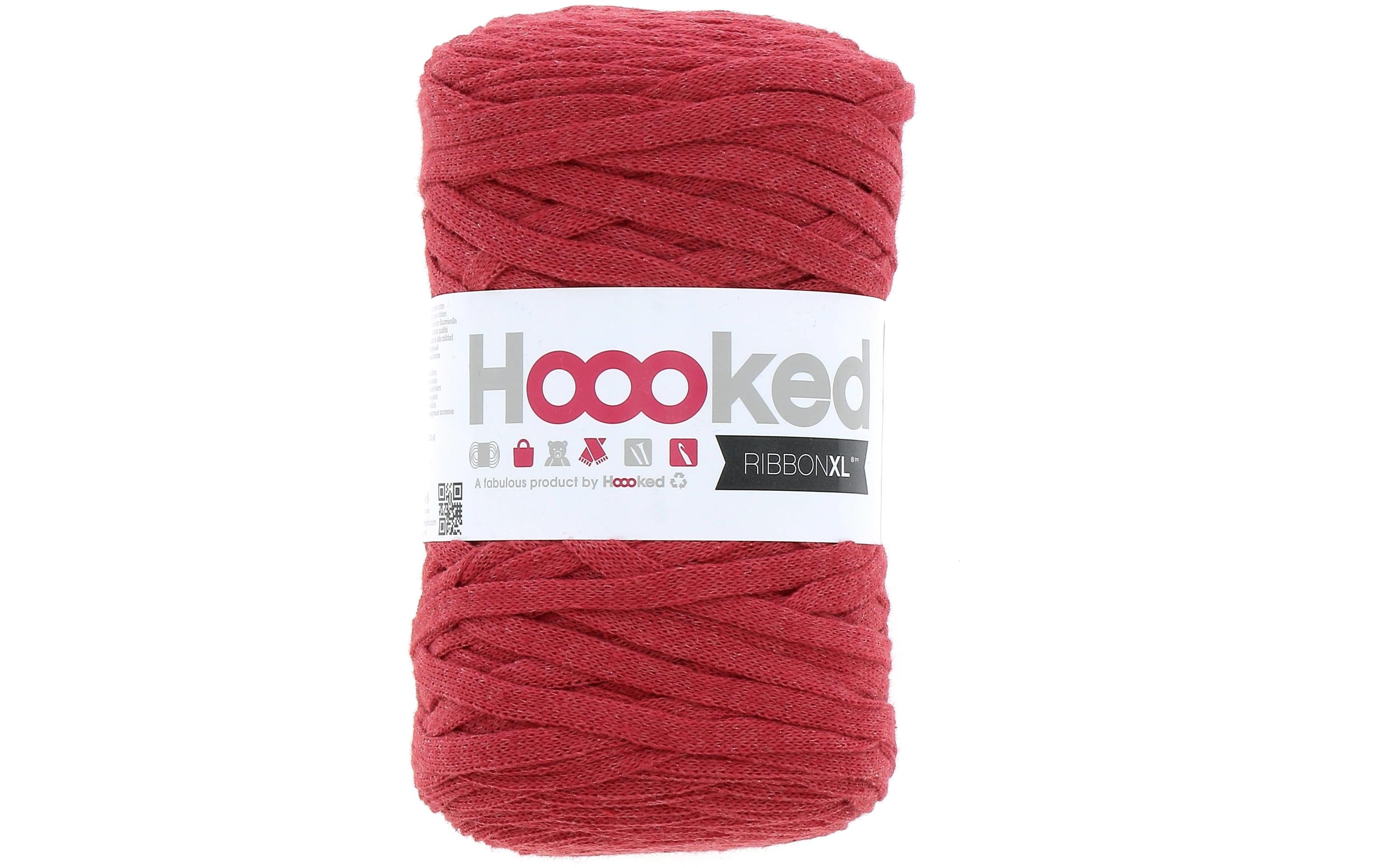 Hoooked RibbonXL, Lipstick Red Knäuel 250 g, 120 m