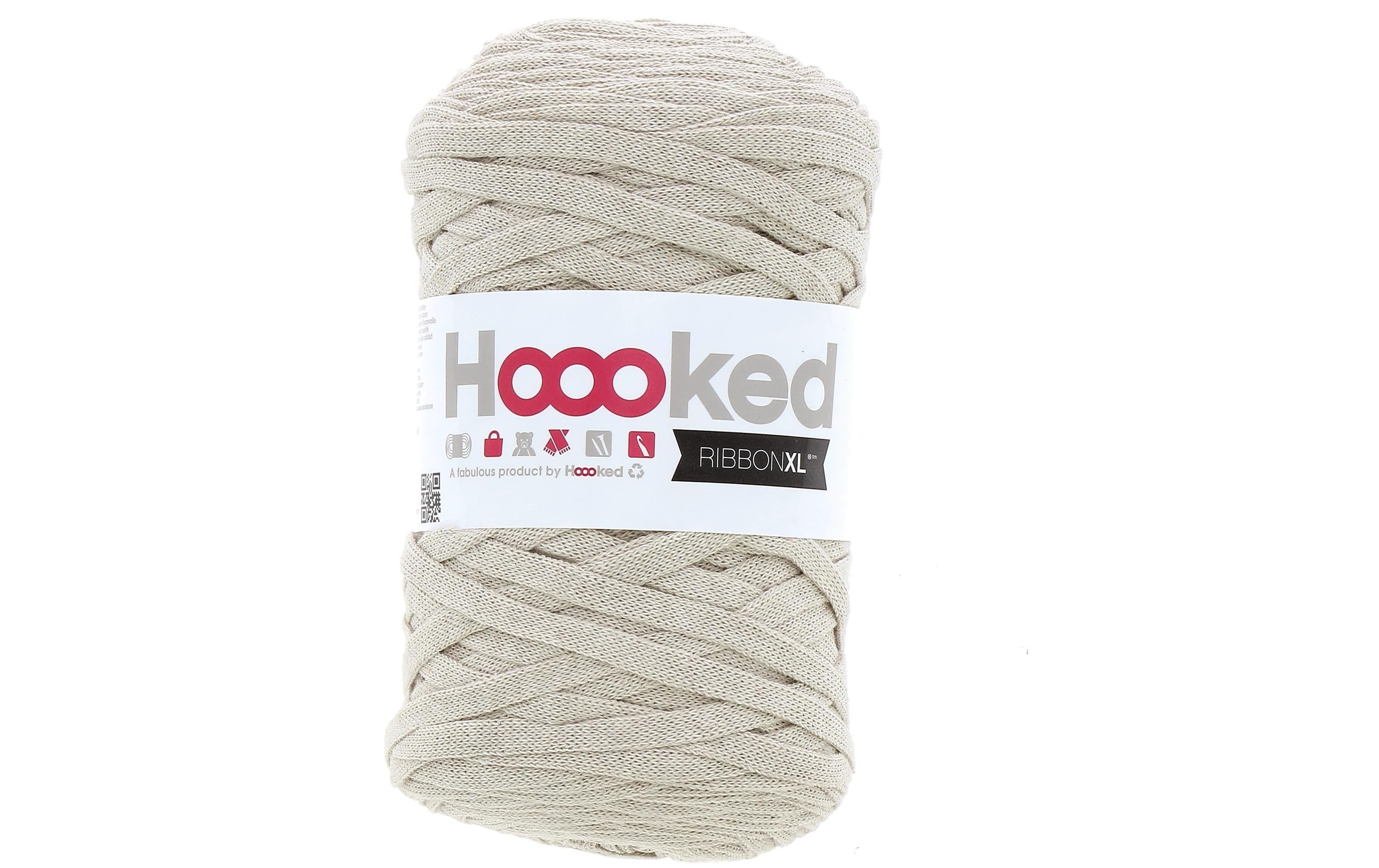 Hoooked RibbonXL, Sandy Ecru Knäuel 250 g, 120 m