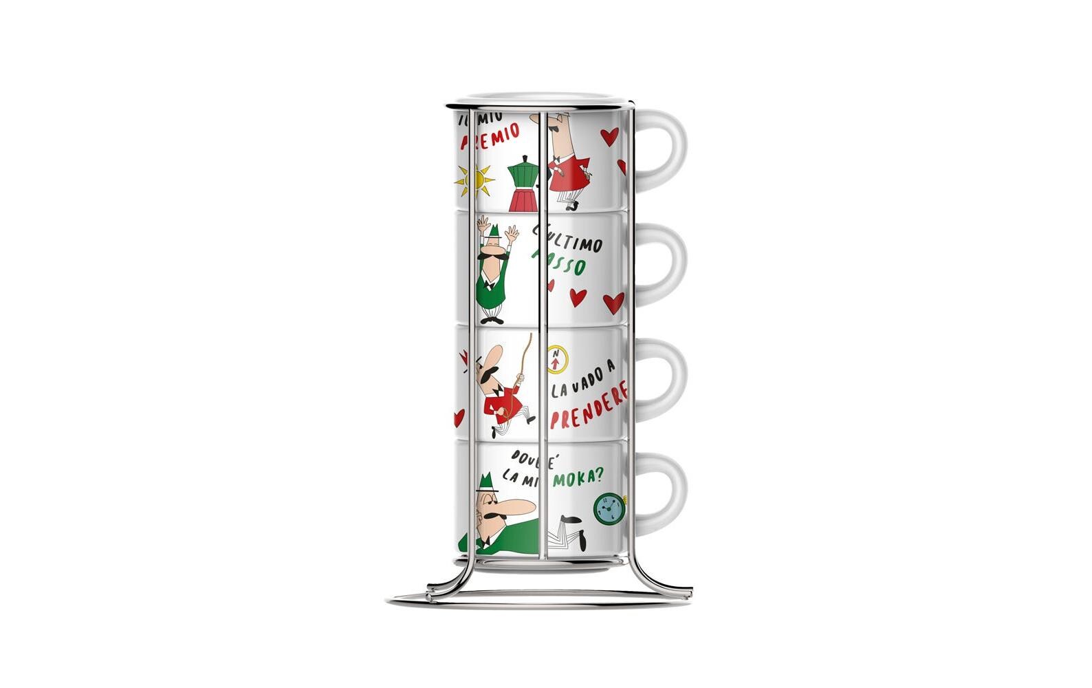 Bialetti Cappuccino Tassen Set Set 4 Stück, 265ml