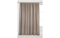 Casa LeonVerdunklungsvorhang140x245cm,Beige mit Faltenband ,30° waschbar, Polyester