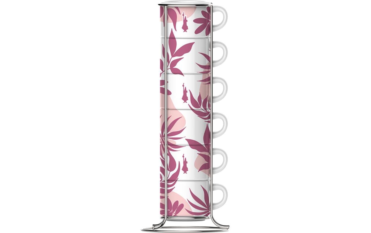 Bialetti Set 6 Tassen Rosa 65ml, rosa