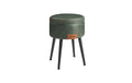 Vasagle Hocker mit Stauraum, Grün 32x44cm(Dxh),Trgalast150kg,Holz, Kunstleder
