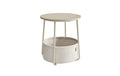 Vasagle Couchtisch mit Ablage & Korb 45x51 cm (DxH), Spanplatte, Stahl,Polyester