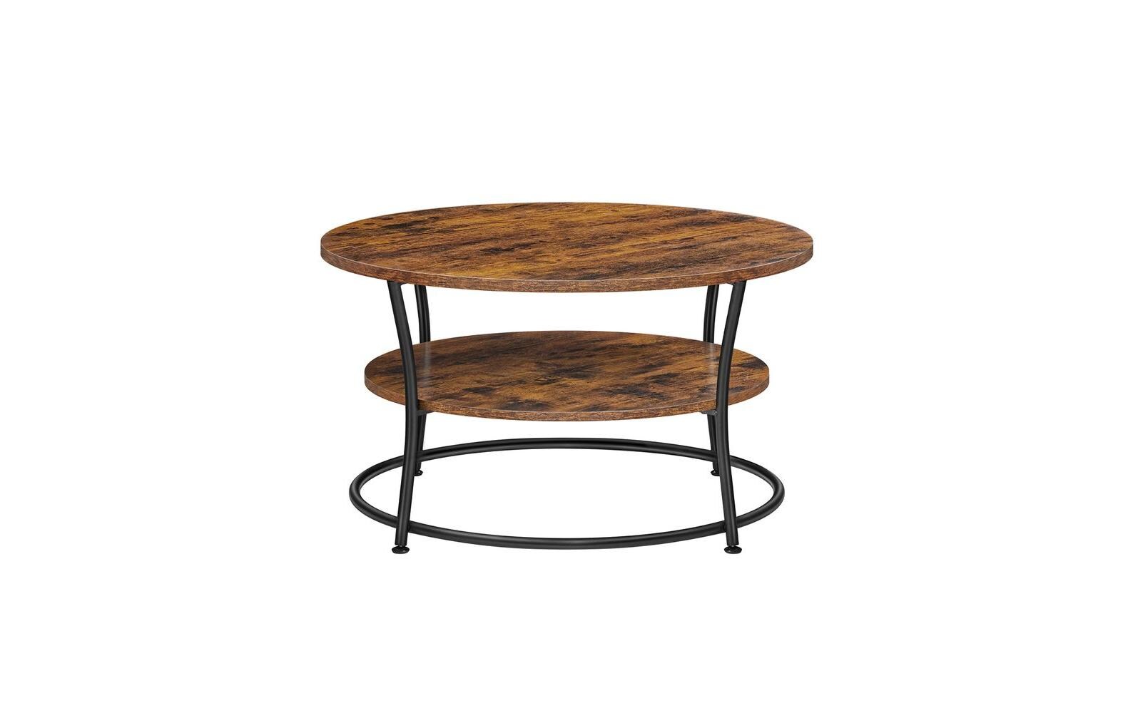 Vasagle Couchtisch Industrial Look 80x46.5 cm (DxH), Spanplatte, Stahl