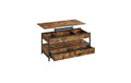 Vasagle Couchtisch Industrial Look 100x50x48 cm, Spanplatte, Eisen