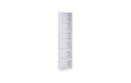 Vasagle Bücherregal, Weiss, 6 Fächer 40x24x178.5 cm, Traglast pro Fach 5 kg