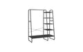 Vasagle Garderobeständer, Schwarz 45x120x160cm(TxBxH),Traglast 4kg/40kg/220kg
