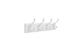 Songmics Garderobe mit 4 Haken, Weiss 40x11x7 cm, Spanplatte