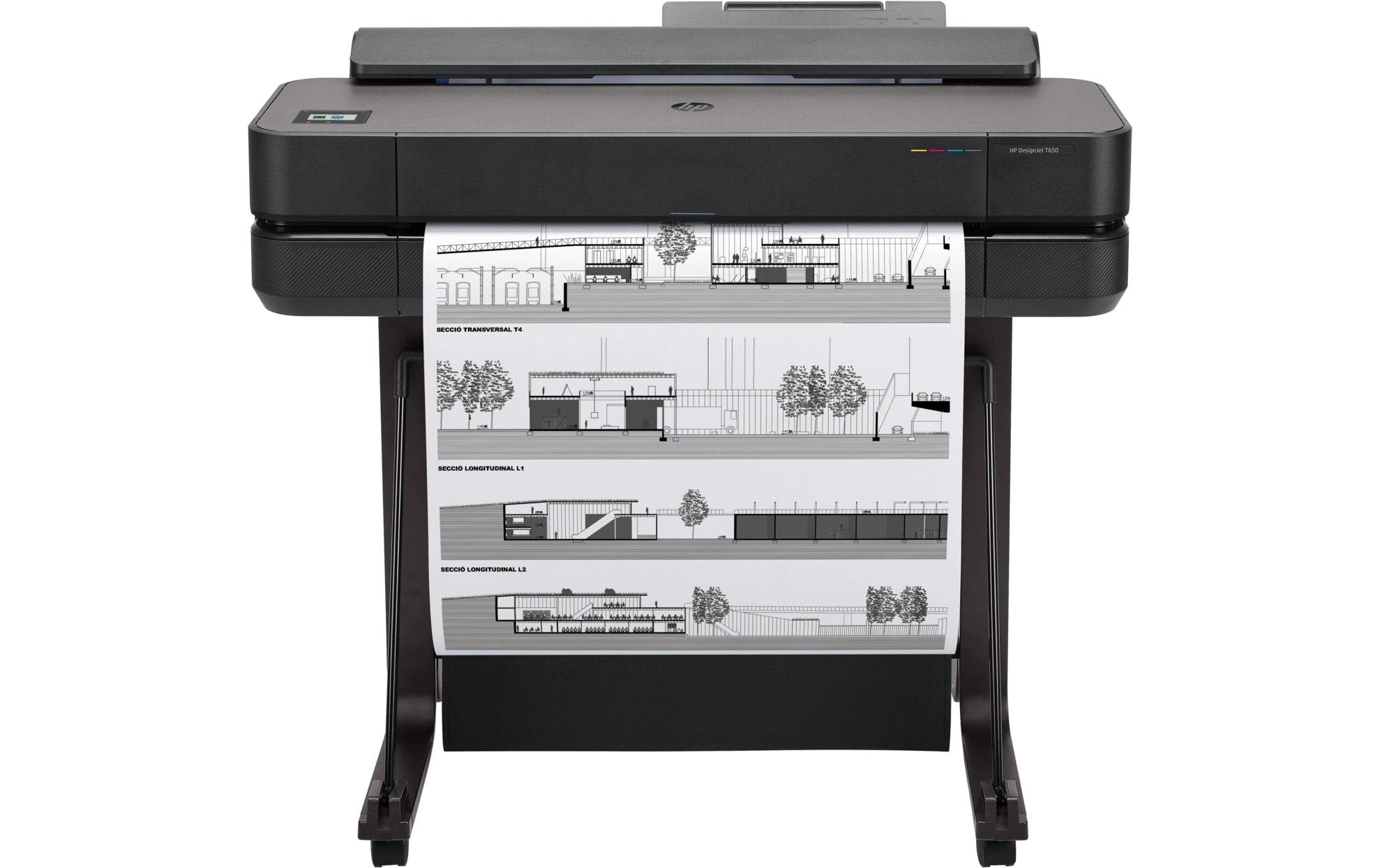 HP DesignJet T650 - 24", Rollen bis 610mm A1, USB 2.0, LAN, WLAN